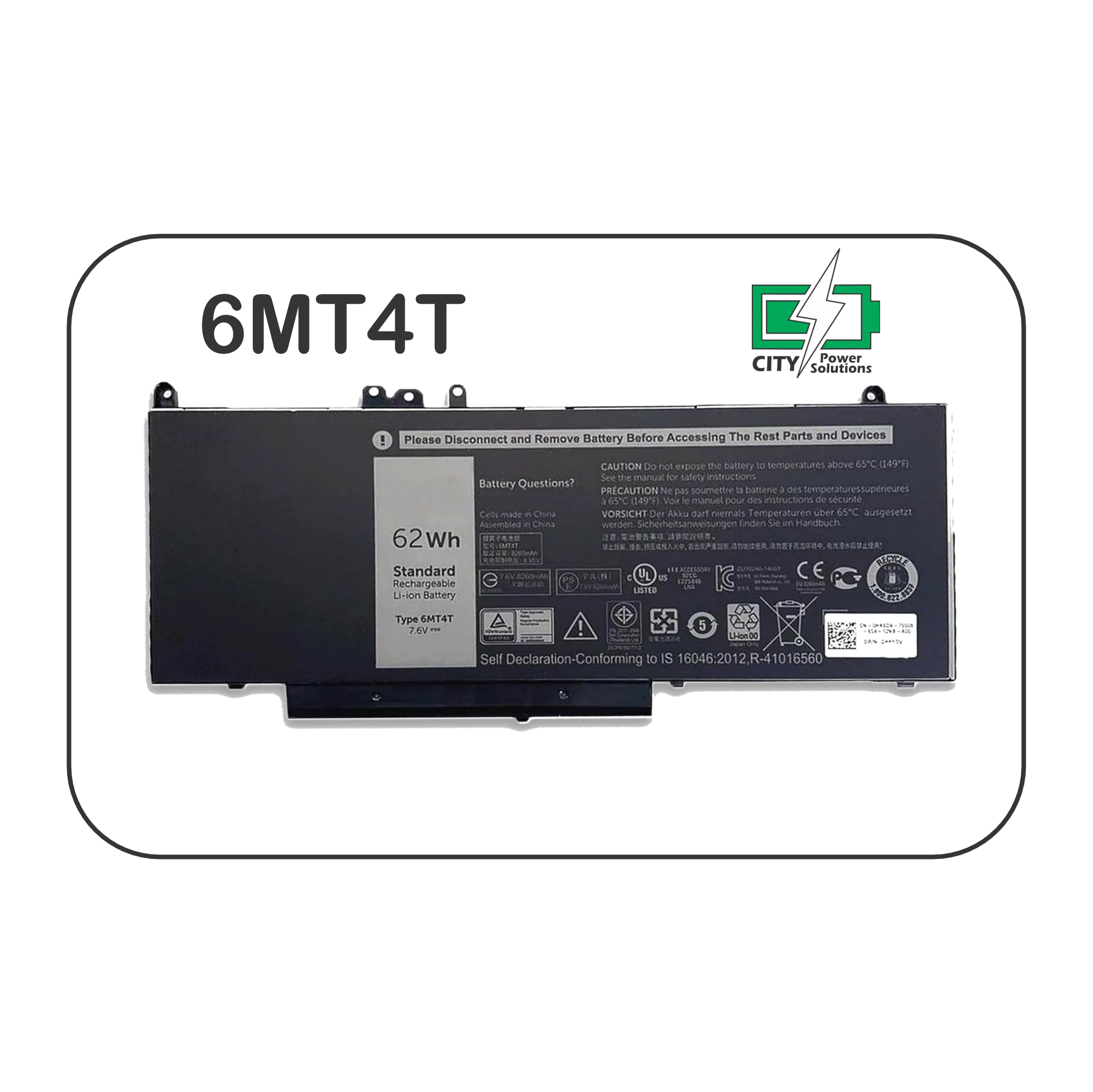 6MT4T Battery For Dell Latitude E5470 E5570 Precision 3510 Series 7V69Y TXF9M 79VRK 07V69Y 079VRK 0TXF9M 0HK6DV